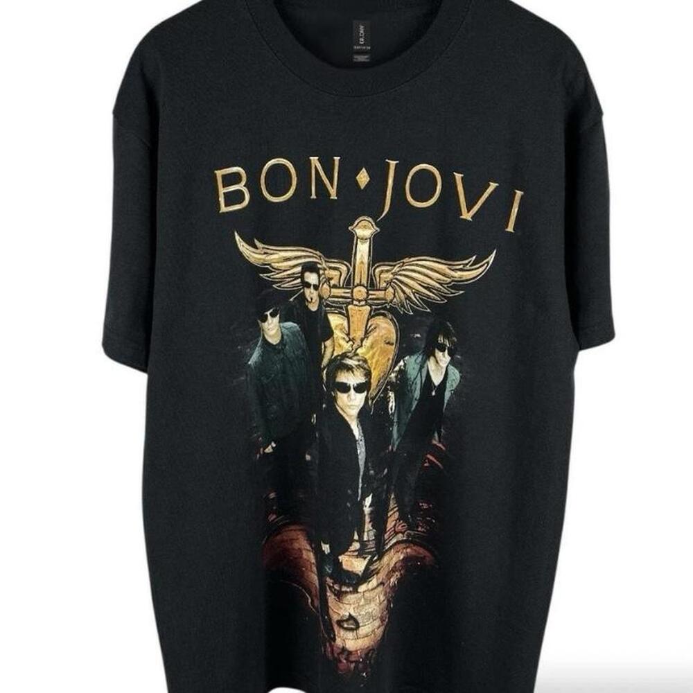Black Bon Jovi Band Tee